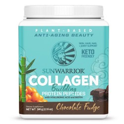 Vegan Πρωτεΐνη με Κολλαγόνο & Υαλουρονικό Οξύ 'Collagen Building Peptides' - Σοκολάτα (500γρ) Sunwarrior