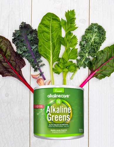 Μείγμα Πράσινων για Αλκαλοποίηση 'Alkaline 16 Greens' (220γρ) Alkaline Care