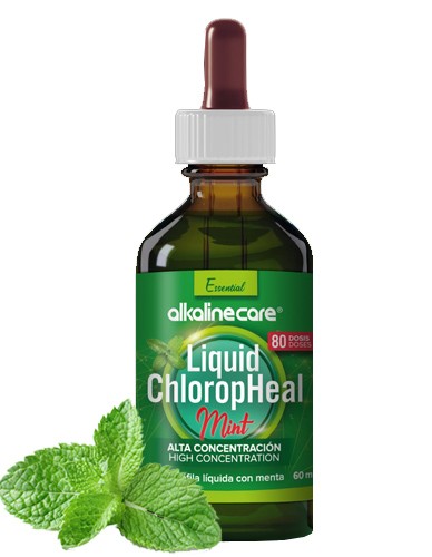 Υγρή Χλωροφύλλη για Αποτοξίνωση 'ChloropHeal' - Μέντα (60ml) Alkaline Care
