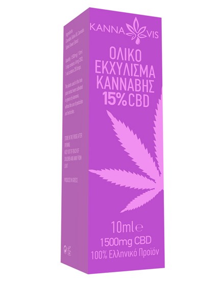 Ολικό Εκχύλισμα Κάνναβης 15% CBD (10ml) Kannavis