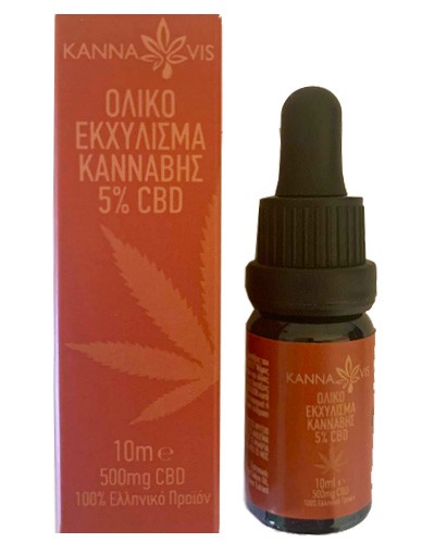 Ολικό Εκχύλισμα Κάνναβης 5% CBD (10ml) Kannavis