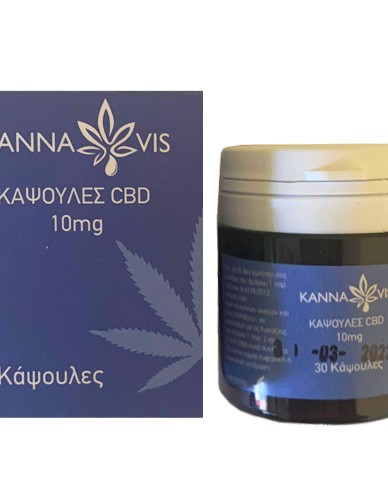Κάψουλες με CBD 10mg (30κψλ) Kannavis