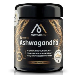 Shilajit με Ashwagandha & Ακατέργαστο Μέλι Καστανιάς (350γρ) Mountaindrop