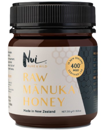 Ωμό Μέλι Μανούκα MGO 400+ (250γρ) Nui Honey