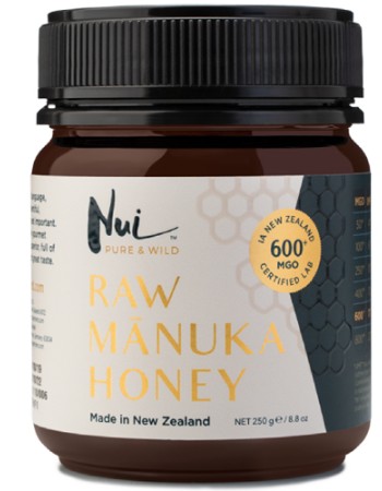 Ωμό Μέλι Μανούκα MGO 600+ (250γρ) Nui Honey