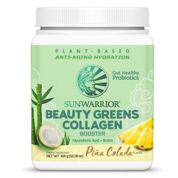 Πράσινες Τροφές με Υαλουρονικό Οξύ & Βιοτίνη 'Beauty Greens Collagen Booster' (300γρ) Sunwarrior