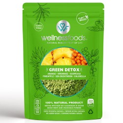 'Green Detox' Μείγμα με Ανανά, Ιπποφαές κ' Χλωρέλλα (150γρ) Wellness Foods