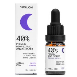 Έλαιο Κάνναβης CBD 40% (4000mg) με Μαστιχέλαιο Χίου 'SUPER STRONG' (10ml) YPSILON