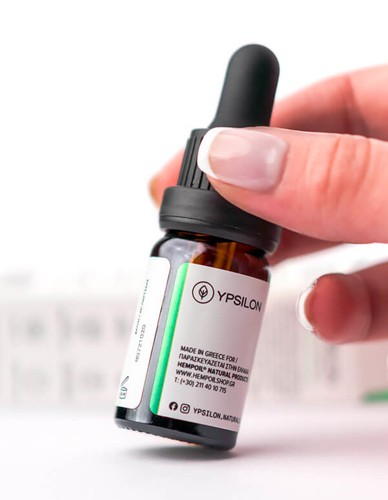 Έλαιο Κάνναβης CBD 10% (1000mg) με Μαστιχέλαιο Χίου 'MEDIUM' (10ml) YPSILON