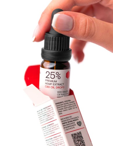 Έλαιο Κάνναβης CBD 25% (2500mg) με Μαστιχέλαιο Χίου 'STRONG' (10ml) YPSILON