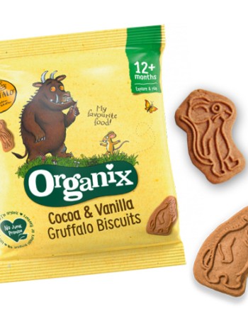 Μπισκότα με Κακάο & Βανίλια 'Gruffalo' +12μ (5x20γρ) Organix