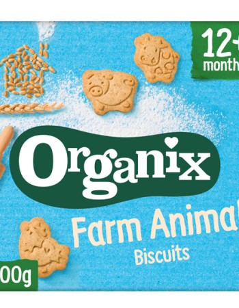 Μπισκότα Ολικής με Σχήμα Ζωάκια 'Farm Animal' +12μ (100γρ) Organix