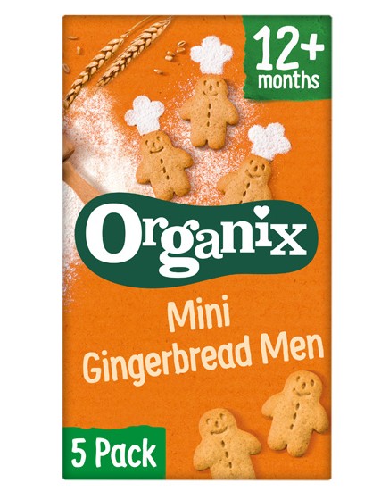 Μπισκότα Ολικής Mίνι Gingerbread +12μ (5x20γρ) Organix