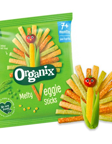 Στικς Λαχανικών 'Melty Veggie' +7μ (15γρ) Organix