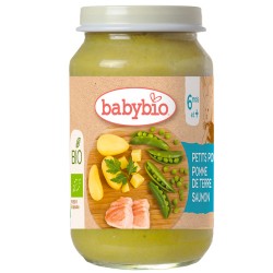 Γεύμα Σολομός με Λαχανικά +6μ (200γρ) Babybio
