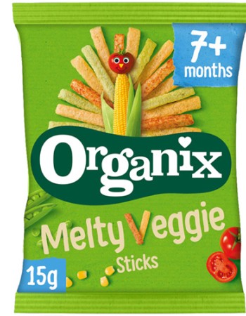 Στικς Λαχανικών 'Melty Veggie' +7μ (15γρ) Organix