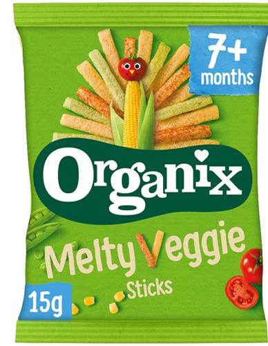 Στικς Λαχανικών 'Melty Veggie' +7μ (15γρ) Organix