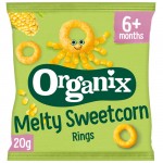 Μαλακά Δαχτυλίδια Καλαμποκιού 'Melty Sweetcorn' +6μ (20γρ) Organix