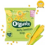 Μαλακά Δαχτυλίδια Καλαμποκιού 'Melty Sweetcorn' +6μ (8x20γρ) Organix