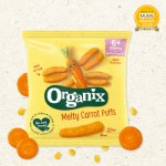 Μαλακά Μπαστουνάκια Καρότου 'Melty Carrot Puffs' +6μ (8x20γρ) Organix