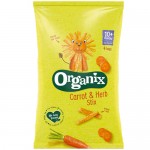 Πολυσυσκευασία Σνακ Καλαμποκιού με Καρότο & Μυρωδικά 'Carrot & Herb Stix' +10μ (4x15γρ) Organix