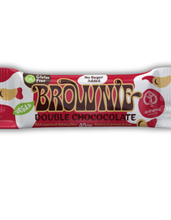 Μπάρα 'Brownie' Φουντούκι - Διπλή σοκολάτα ΧΓΛ (40γρ) Anthema