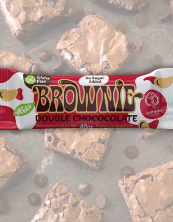 Μπάρα 'Brownie' Φουντούκι - Διπλή σοκολάτα ΧΓΛ (40γρ) Anthema
