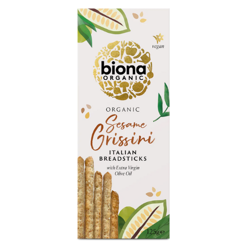  Κριτσίνια με Σουσάμι με Ελαιόλαδο (125g) Biona