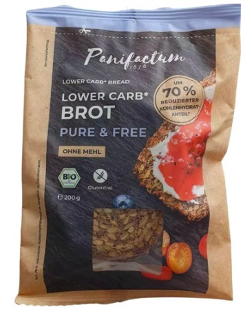 Low-Carb Πολύσπορο Ψωμί σε Φέτες 'Pure & Free' - Χωρίς Γλουτένη (160γρ) Panifactum