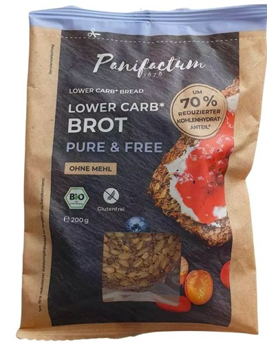 Low-Carb Πολύσπορο Ψωμί σε Φέτες 'Pure & Free' - Χωρίς Γλουτένη (160γρ) Panifactum