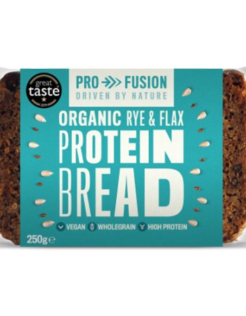 Ψωμί Πρωτεΐνης με Σίκαλη & Λιναρόσπορο'Protein Bread' (250γρ) Profusion