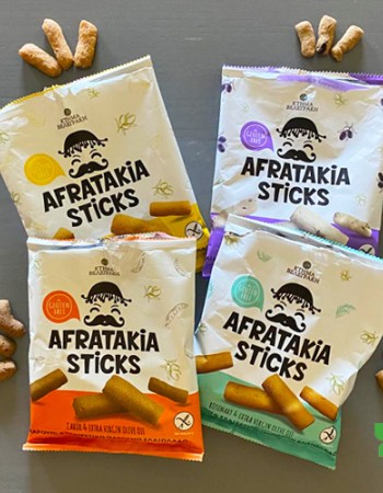 Κριτσινάκια 'Afratakia' με Δενδρολίβανο  - Χωρίς Γλουτένη (80γρ) Κτήμα Βελεγράκη