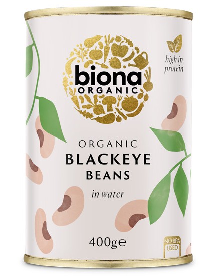 Έτοιμα Φασόλια Μαυρομάτικα (400γρ) Biona