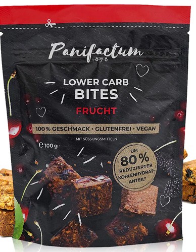 Low-Carb Μπουκίτσες 'Bites' με Φρούτα - Χωρίς Γλουτένη (100γρ) Panifactum