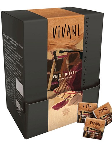 Mini Σοκολατάκια Υγείας με 71% Κακάο (200τμχ) Vivani