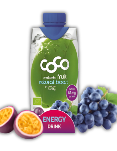Coco 'Energy Drink' για Φυσική Ενέργεια (330ml) Dr. Martins