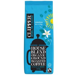 Fairtrade & Βιολογικός Καφές Φίλτρου Arabica 'House Blend' (227γρ) Clipper