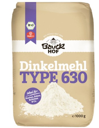 Αλεύρι Ντίνκελ/Σπελτ Λευκό Τ630 (1kg) Bauckhof