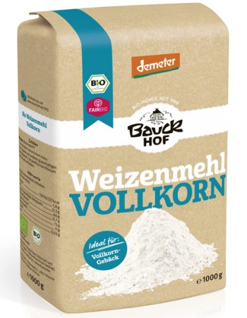Αλεύρι Σιταριού Ολικής Άλεσης (1kg) Bauckhof
