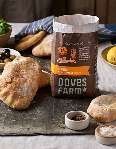 Αλεύρι Σιταριού Σπελτ Ολικής Πετροαλεσμένο (1kg) Doves Farm
