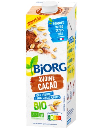 Ρόφημα Βρώμης με Κακάο - Χωρίς Ζάχαρη (1λτ) Bjorg 