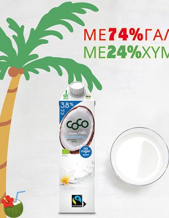 Γάλα Καρύδας Χωρίς Ζάχαρη Πλήρες 3.8% (1L) Dr. Martins