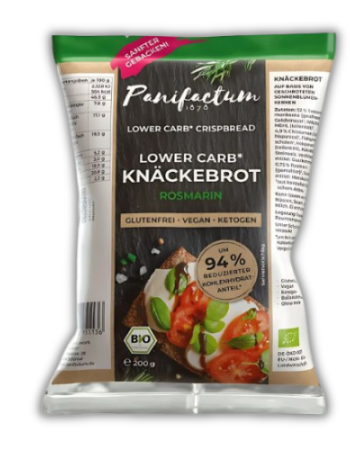 Low-Carb Κράκερς με 'Δενδρολίβανο' - Χωρίς Γλουτένη (200γρ) Panifactum