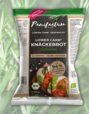 Low-Carb Κράκερς με 'Δενδρολίβανο' - Χωρίς Γλουτένη (200γρ) Panifactum