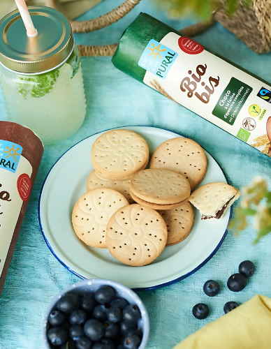 Μπισκότα Dinkel με γέμιση Κρέμα Κακάο (320γρ) Pural