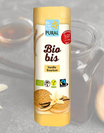 Μπισκότα με γέμιση Κρέμα Βανίλια Bourbon (320γρ) Pural