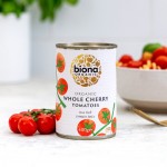 Τοματίνια Cherry σε Χυμό Τομάτας (400γρ) Biona