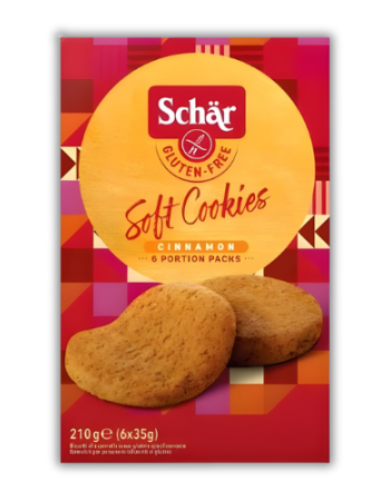 Μαλακά Μπισκότα Soft Cookies με Κανέλα ΧΓΛ (210γρ) Schär