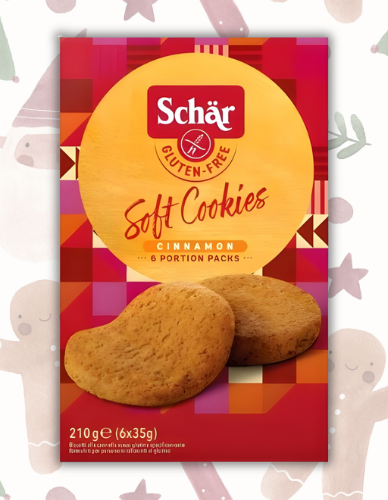 Μαλακά Μπισκότα Soft Cookies με Κανέλα ΧΓΛ (210γρ) Schär