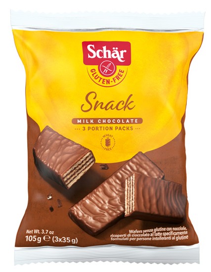 Γκοφρέτα με Σοκολάτα 'Σοκοφρέτα Snack' Χωρίς Γλουτένη (3x35γρ) Schar